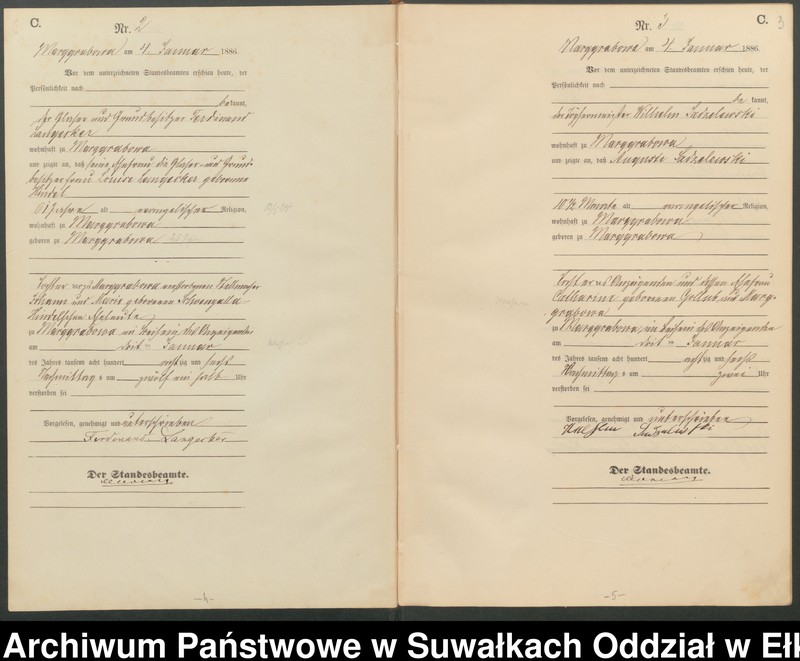 image.from.unit.number "Sterbe-Haupt-Register des Königlichen Preussischen Standes-Amtes Stadtgemeinde Marggrabowa Kreis Oletzko"