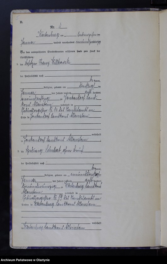 image.from.unit.number "Heirats-Haupt-Register Nr 1 - 43"