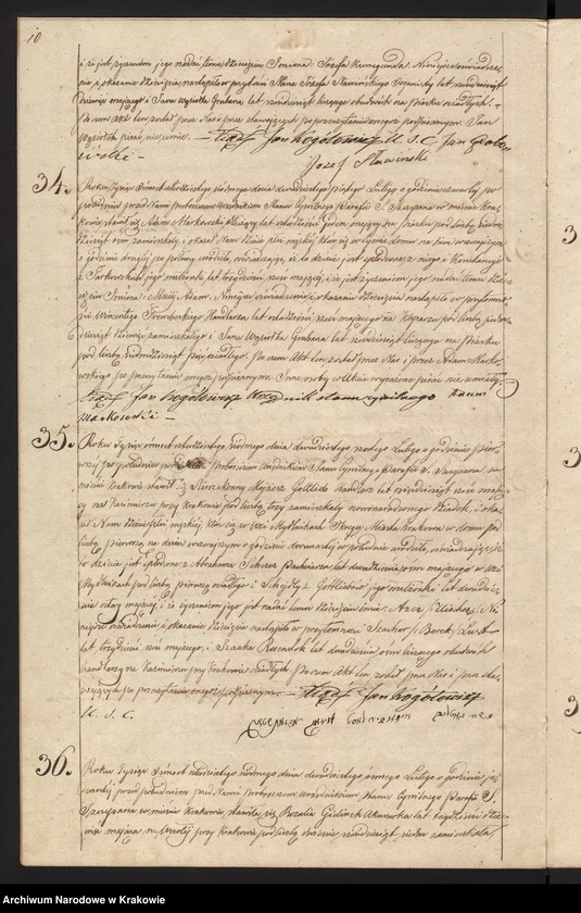 image.from.unit.number "Akta Urodzenia Uznania i Przysposobienia Parafii S. Szczepana w Krakowie na Piasku na rok 1847"