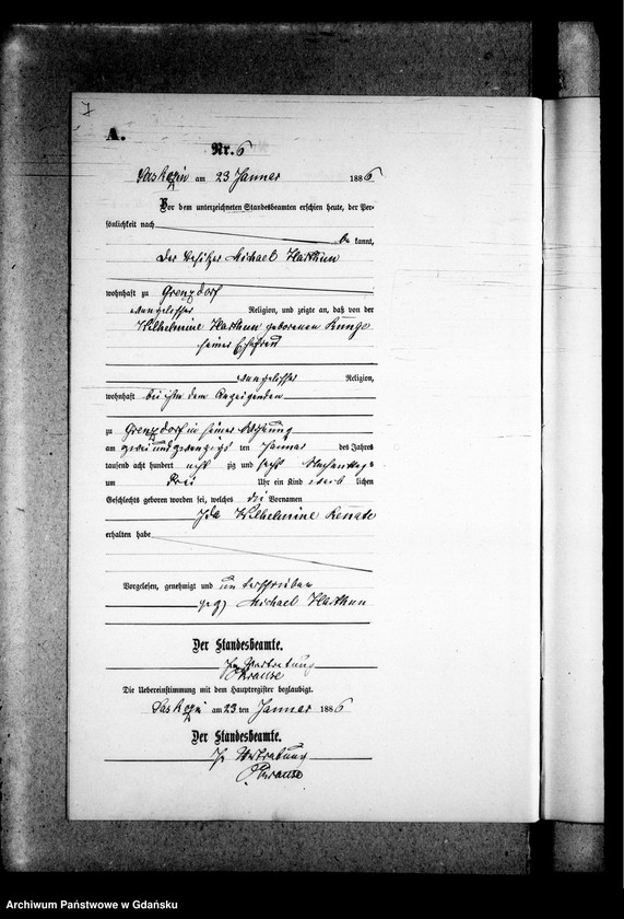 Obraz 11 z jednostki "Księga urodzeń"