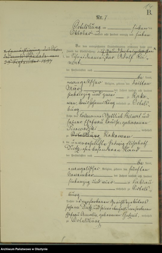 image.from.unit.number "Heiraths-Haupt-Register Nr 1 - 18"