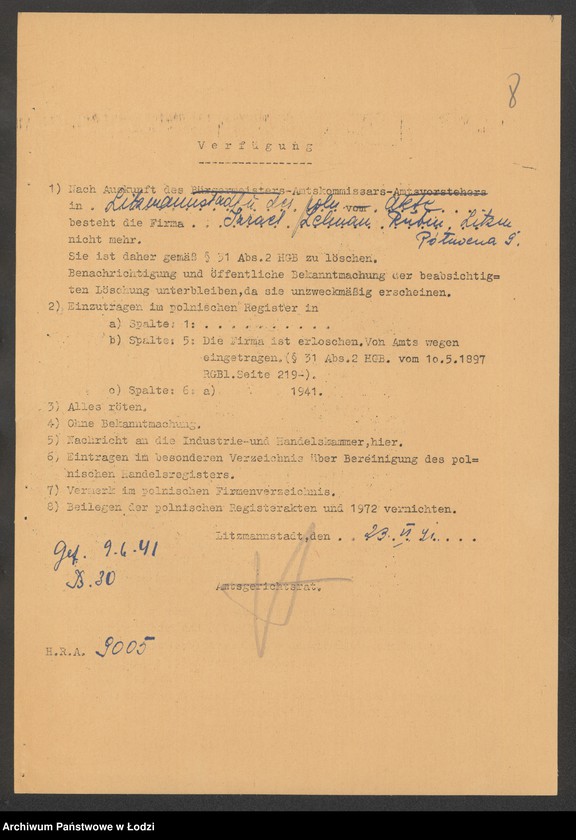 Obraz 10 z jednostki "Izrael Zelman Rubin – sprzedaż dodatków do obuwia"