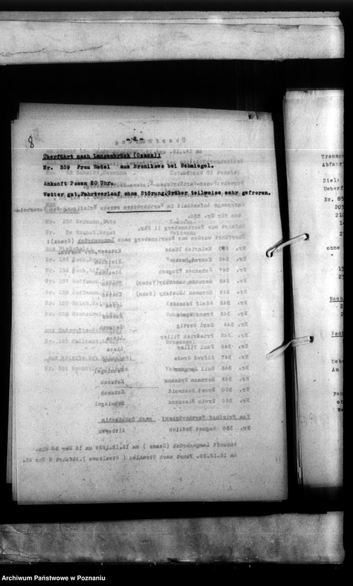 Obraz 13 z jednostki "Überfühnugsberichte - translokacje zwłok"