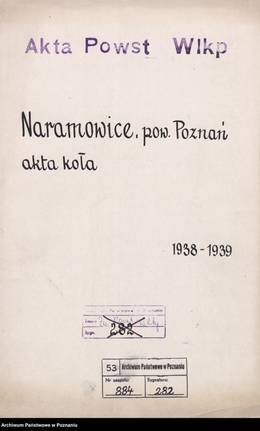 Obraz 3 z jednostki "Naramowice, powiat Poznań - akta koła."