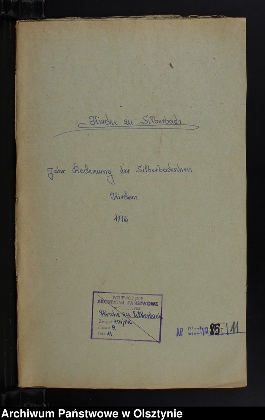 image.from.unit.number "Jahr Rechnung der Silberbachschen Kirchen"