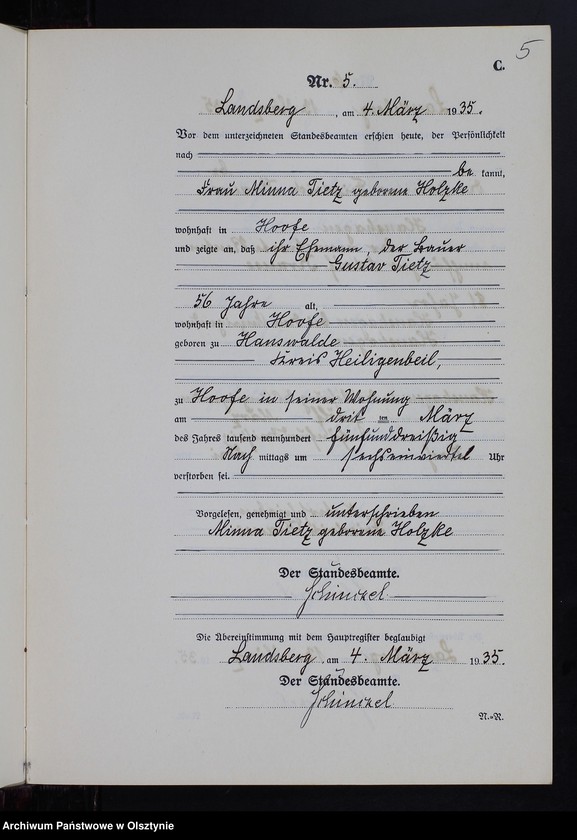 image.from.unit.number "Sterbe-Neben-Register Nr 1 - 22 [ Księga zgonów - wtóropis ]"