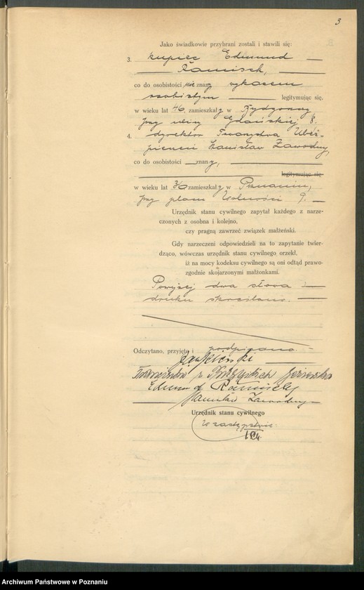 Obraz 5 z jednostki "Księga miejscowa małżeństw tom III [Rejestr główny małżeństw]"