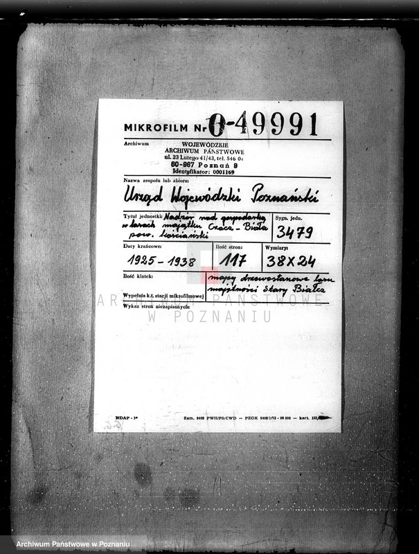 Obraz 2 z jednostki "Nadzór nad gospodarką w lasach majętności Czacz-Białcz powiat kościański"