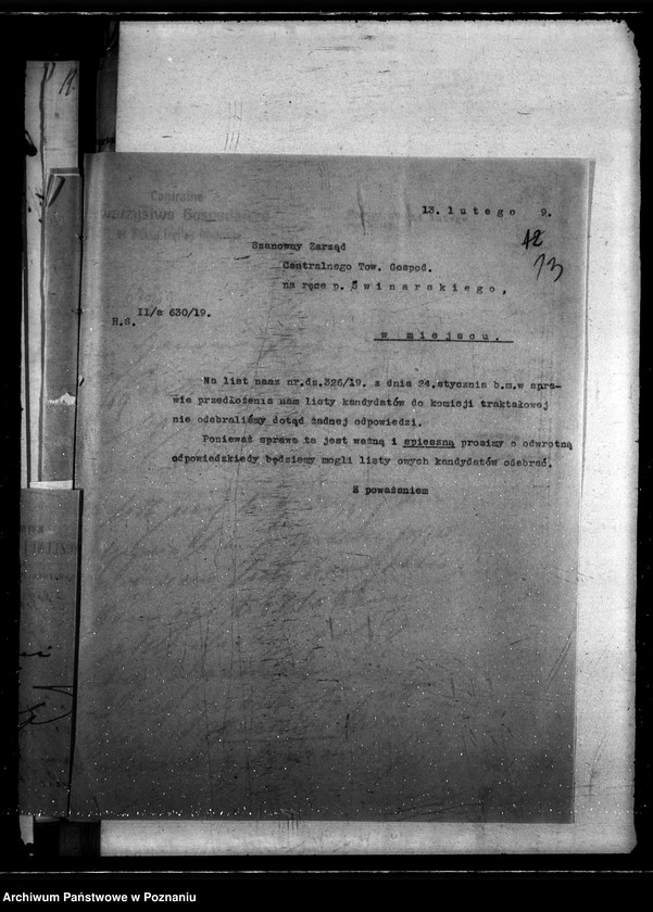 Obraz 18 z jednostki "Sprawy szczegółowo-administracyjne Centralne Towarzystwo Gospodarcze"