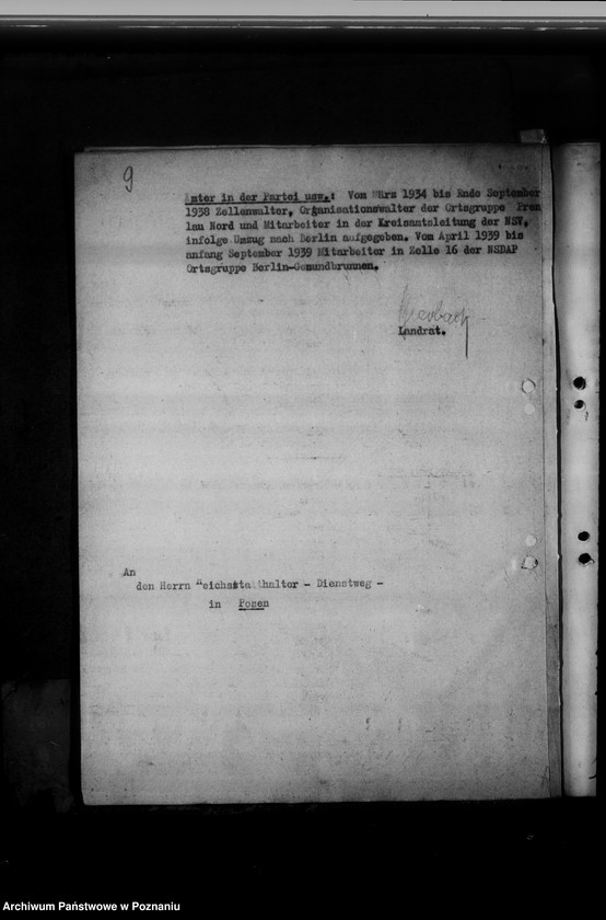 Obraz 13 z jednostki "Personalakten der Landräte und deren Vertreter"