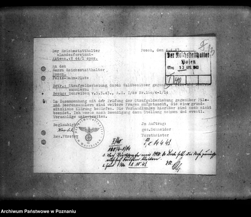 Obraz 19 z jednostki "Polizeiverordnung zum Schutze der Feldfrüchte und der Walderzeugnisse"