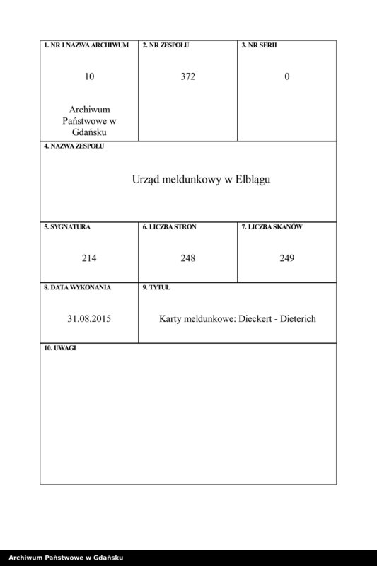 image.from.unit.number "Karty meldunkowe: Dieckert - Dieterich"