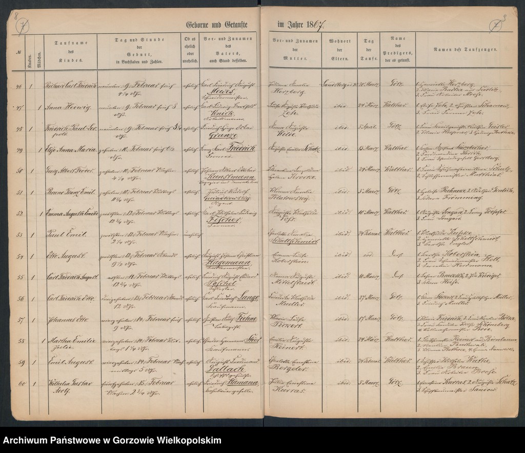 image.from.unit.number "Duplikate der Hauptkirche zu Landsberg an der Warthe (zawiera także księgę zgonów Konkordier Kirchen Gemeinde mit der reformirten und Militair Gemeinde z 1867 r.)"