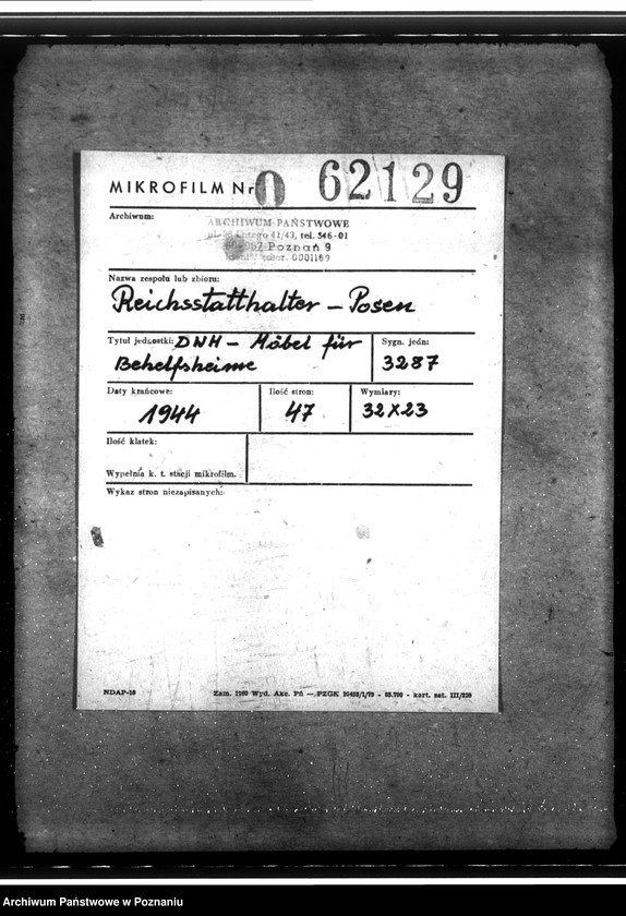 Obraz 2 z jednostki "DWH - Möbel für Behelfsheime"