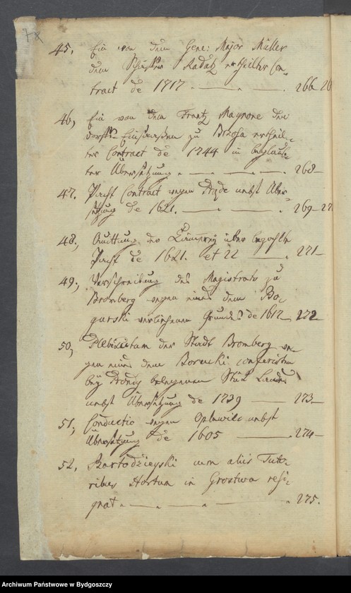 image.from.unit.number "Documente der Stadt Bromberg zum Prozess der Kämmerei gegen das Forstamt Bromberg wegen des Waldes bei Vorwerk Bocianowo. Odpisy dokumentów,"