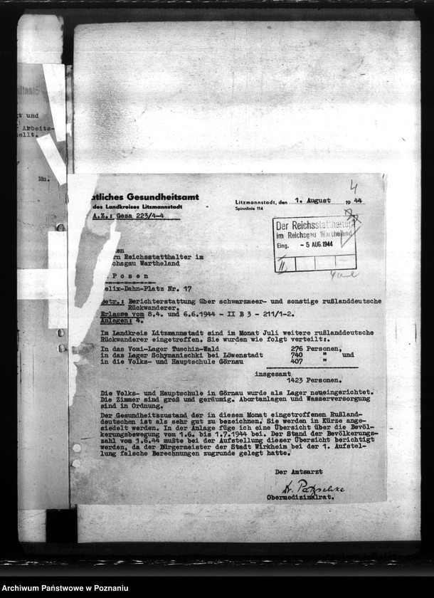 Obraz 8 z jednostki "Transport Niemców znad Morza Czarnego na teren Kraju Warty"