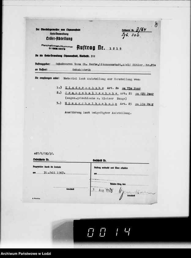 Obraz 12 z jednostki "F-ma E.Zerbe, L