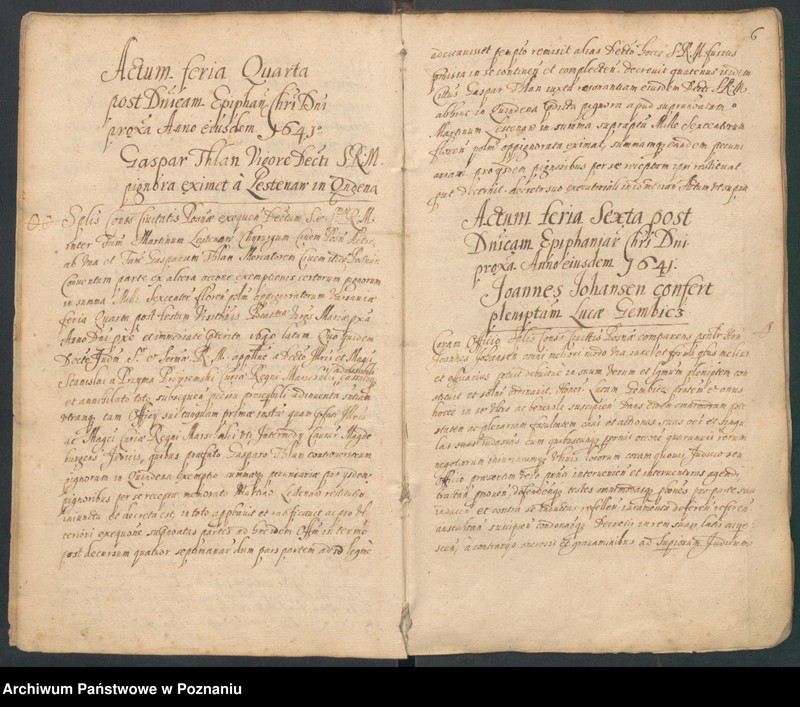 Obraz 10 z jednostki "Protocolon anni 1641actorum officii consularis Posnaniensis."