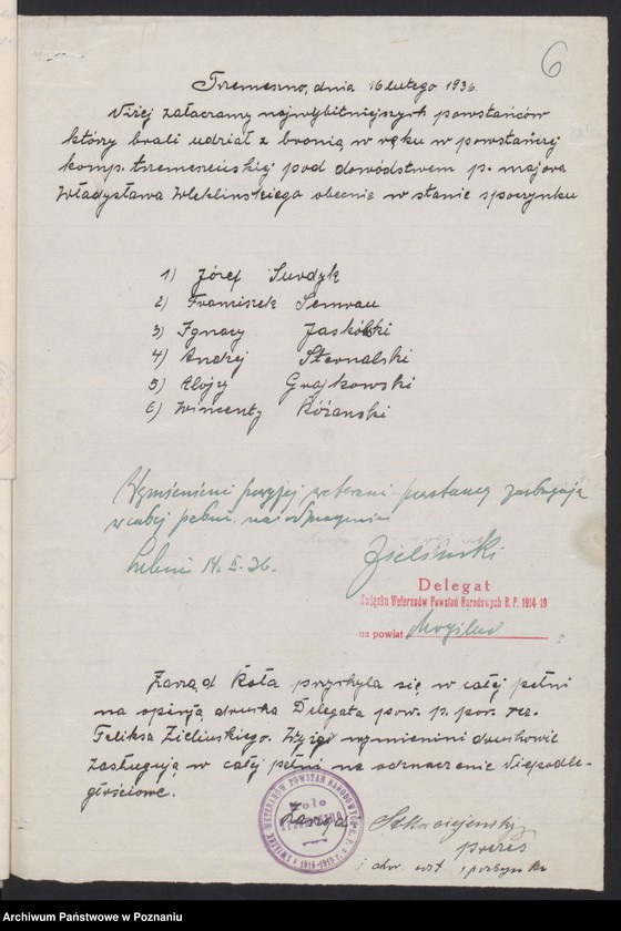 Obraz 10 z jednostki "Trzemeszno, powiat Mogilno - akta koła."