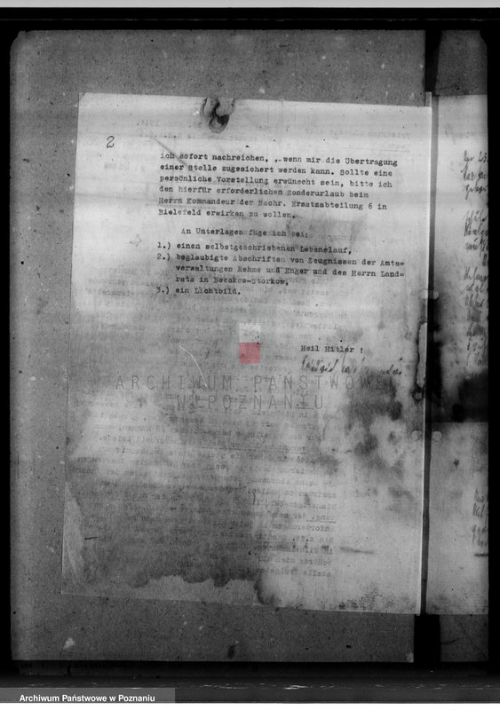 Obraz 6 z jednostki "Bewerbungen um Amtskommissarstellen"