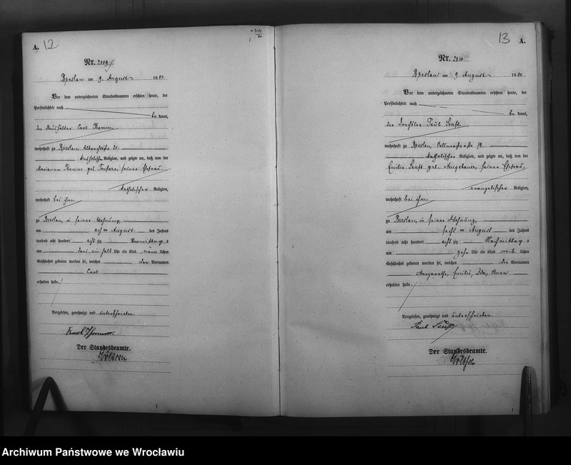 image.from.unit.number "Geburts-Haupt-Register Breslau I 1880 Band 8"