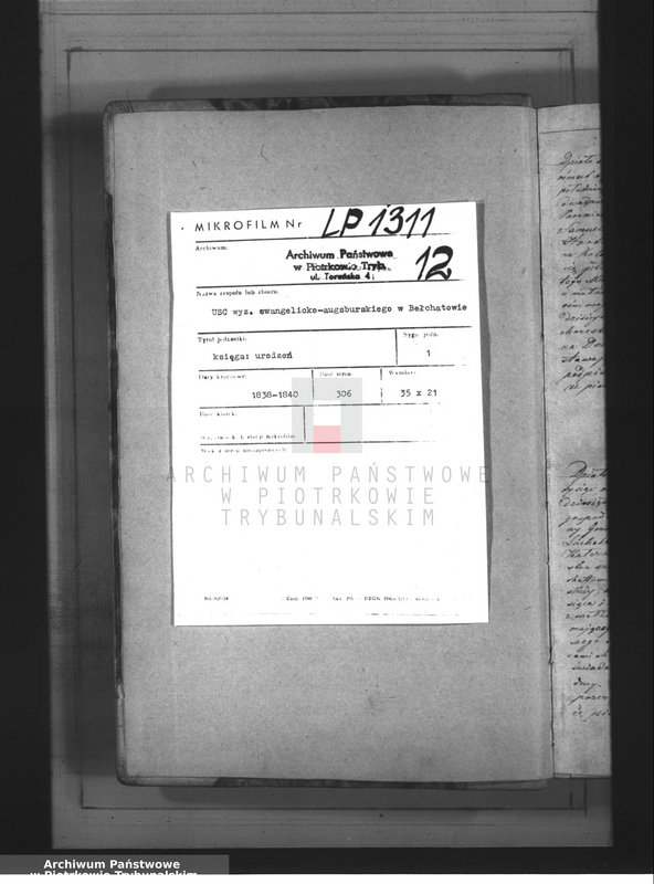 image.from.team "Akta stanu cywilnego Parafii Ewangelicko - Augsburskiej w Bełchatowie"