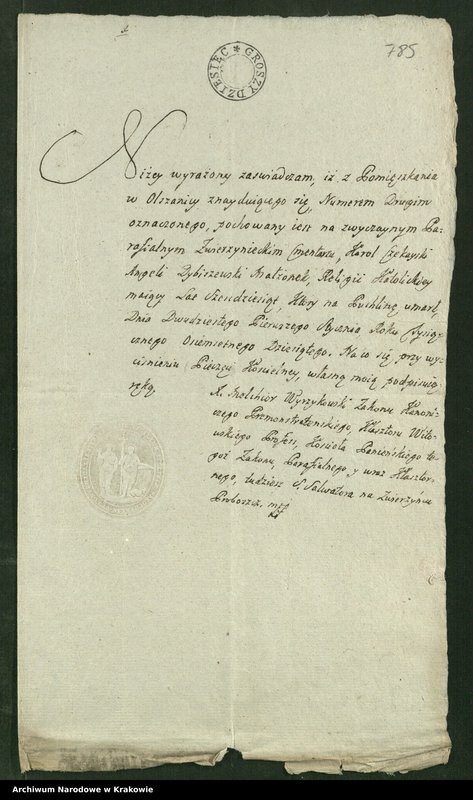 image.from.unit.number "Allegaty do małżeństw parafii Wawrzeńczyce"