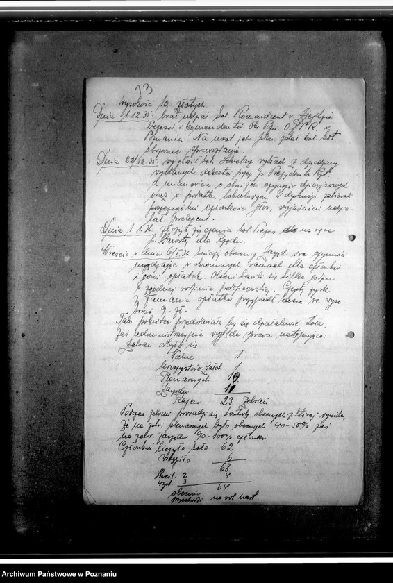 Obraz 17 z jednostki "Sprawozdania miesięczne, kwartalne, roczne- między innymi z bezrobocia- oraz korespondencja koła Środa- zaproszenia, pisma o skreślenia z listy członków: powiadomienia o zarobkach"