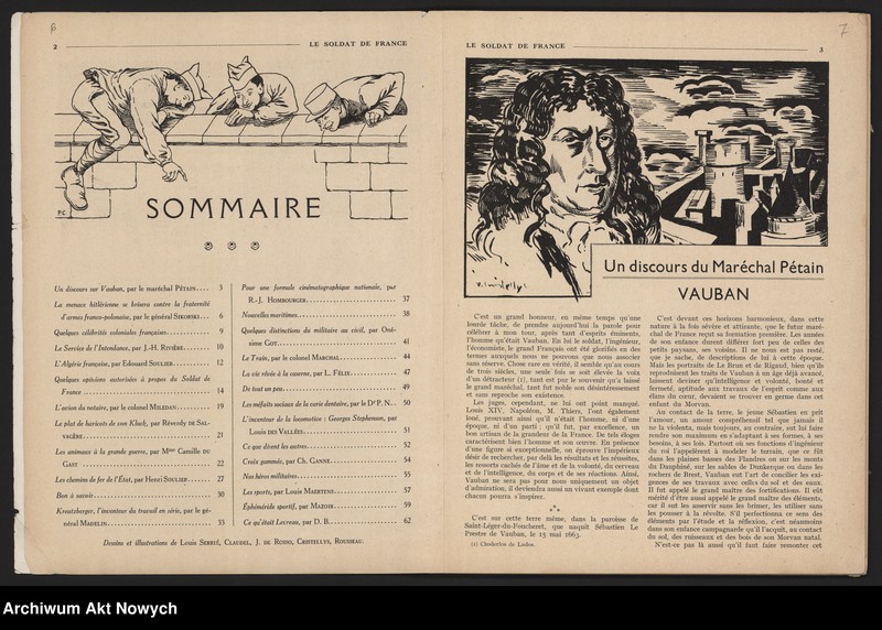 image.from.unit.number ""Le Soldat de France" - redakcja. Artykuł W. Sikorskiego na temat polsko-francuskiego braterstwa broni przeciw zagrożeniu hitlerowskiemu."