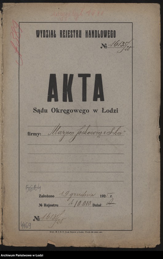 Obraz 2 z jednostki "Marjem Jaskowicz i s-ka – sprzedaż galanterii robót ręcznych"