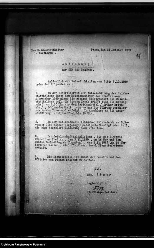 Obraz 15 z jednostki "Anordnungen nur für die Behörde"