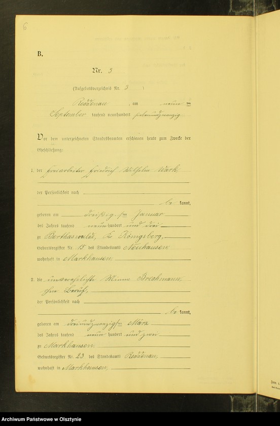 image.from.unit.number "Heiraths-Neben-Register Nr 1 - 8 [ Księga małżeństw - wtóropis ]"