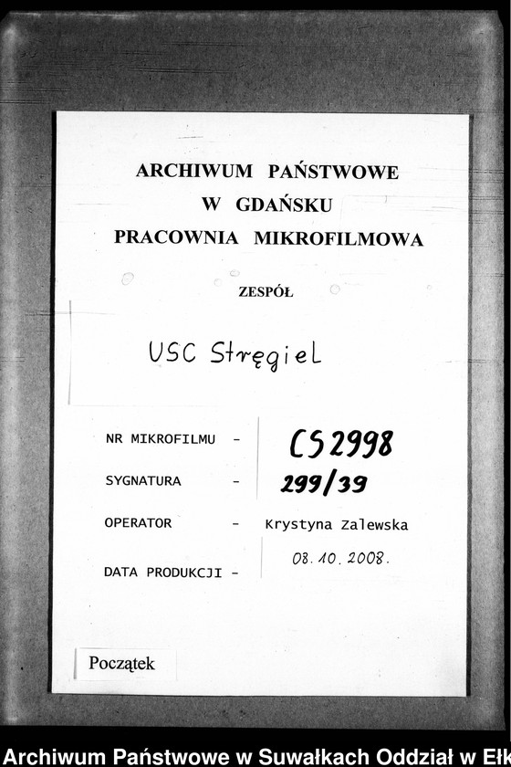 image.from.unit.number "Geburts-Neben-Register des Preussischen Standes-Amtes Gr. Strengeln Kreis Angerburg"