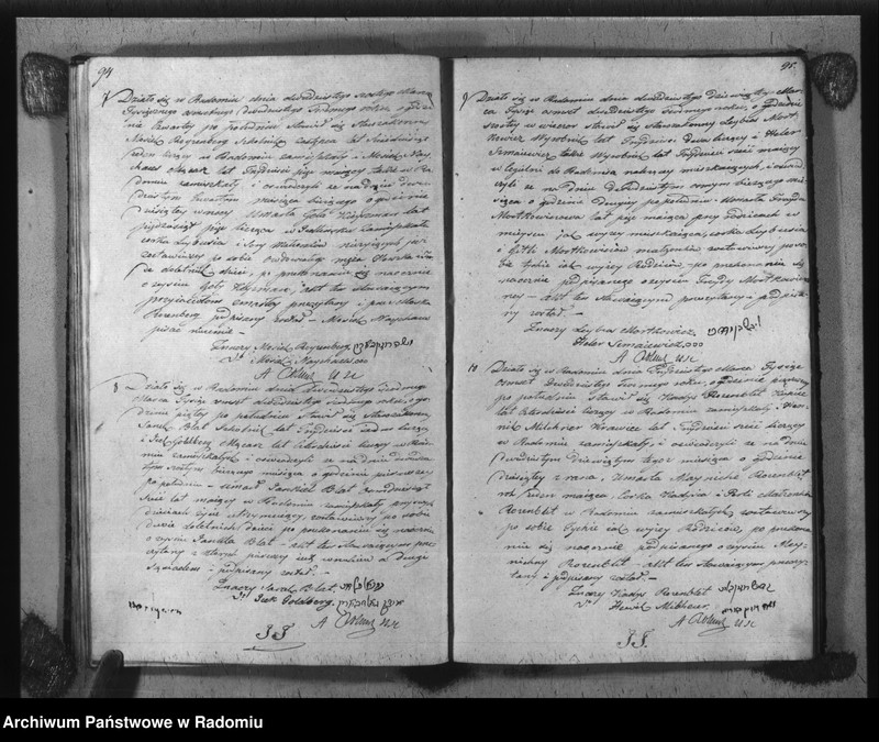 image.from.unit.number "Akta Stanu Cywilnego Wyznania Mojżeszowego Parafii Radom Urodzin, Małżeństwa i Zejścia Roku 1827"