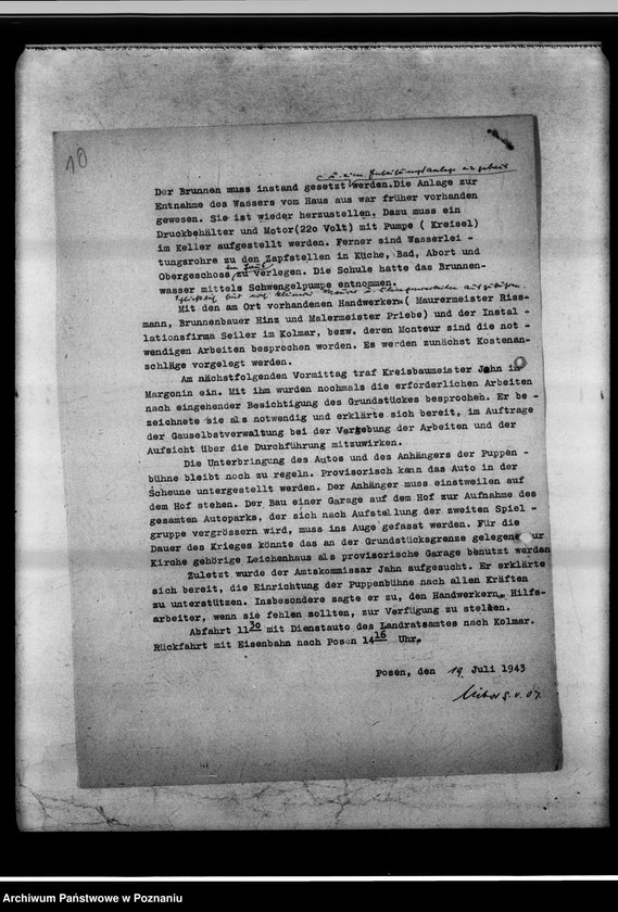 Obraz 14 z jednostki "Gebäude der Spielbühne Margonin."