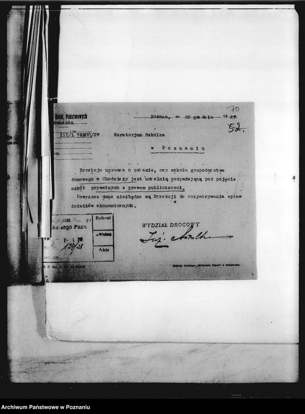 image.from.unit.number "Kursy gospodarstwa domowego Stowarzyszenia Kobiet pracujących - Chodzież"