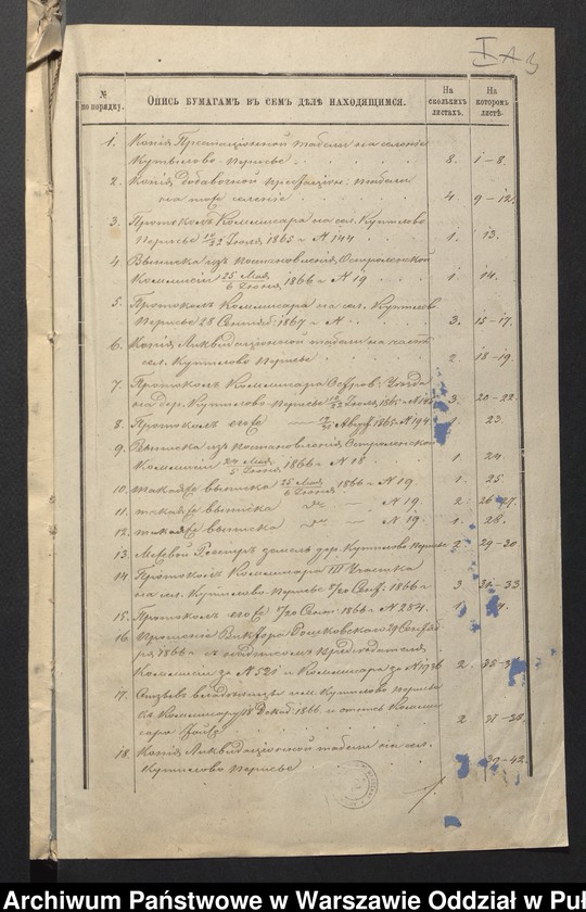 image.from.unit.number "O urządzaniu chłopów byłej rządowej wsi Kutyłowo-Perysie gm. Kamieńczyk Wielki, wchodzącej w skład prywatnej własności tejże nazwy podlegającej ziemianinom spadkobiercom Osipa Złotkowskiego i Teresy Tymińskiej"