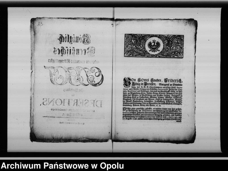 Obraz 17 z jednostki "Acta des Magistrats zu Oppeln betreffend Kgl. Preuss. Patent dass zu Verhütung der Desertion Alle und Jede welche etc."