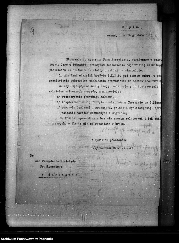 Obraz 13 z jednostki "Sprawy ogólno - administracyjnego rozporządzenia i zarządzenia"