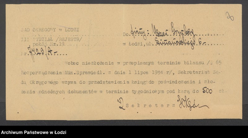 Obraz 10 z jednostki "Uszer Grynberg- drobna sprzedaż żelaza"