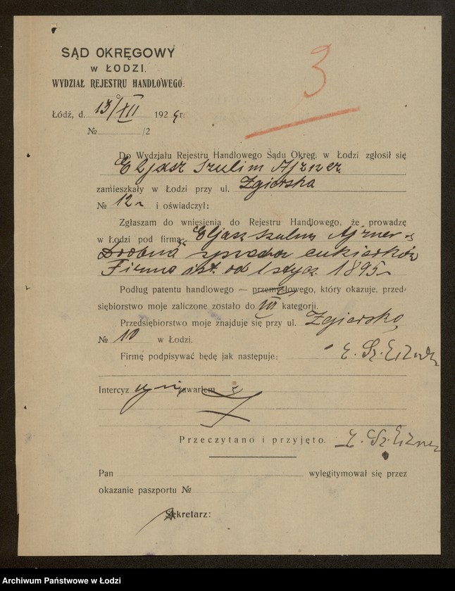 Obraz 5 z jednostki "Eljasz Szulim Ajzner- drobna sprzedaż cukierków"