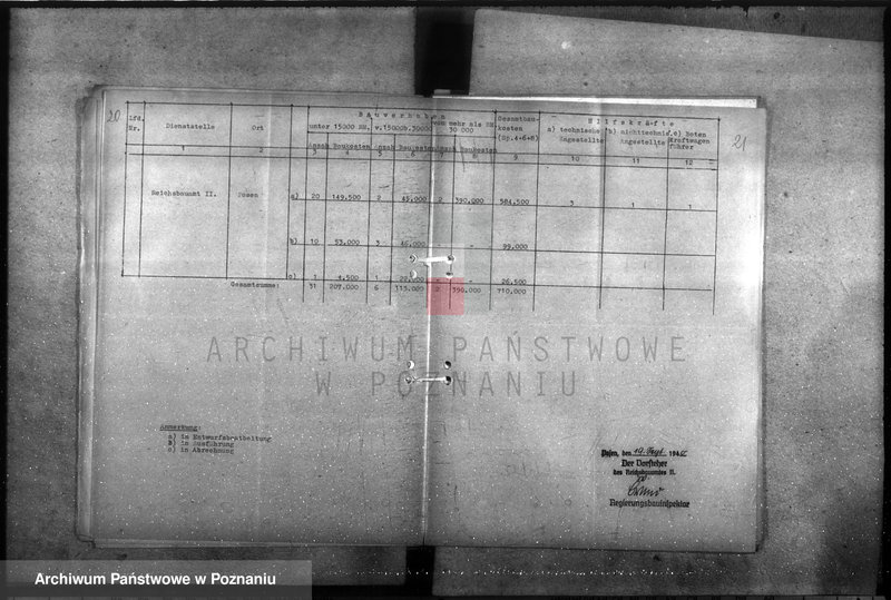 Obraz 19 z jednostki "Übersichten über den Geschäftsumfang im Bauwesen und der Reichsbauverwaltung"