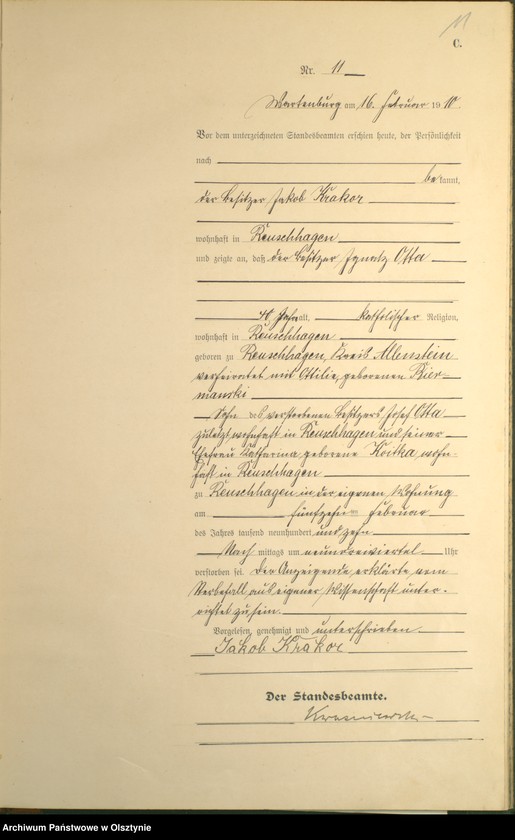 image.from.unit.number "Sterbe-Haupt-Register Nr 1 - 93"