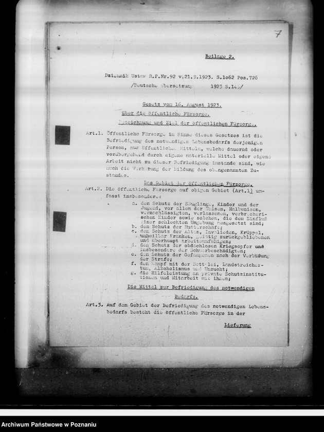 Obraz 11 z jednostki "Niemieckie tłumaczenia polskiej ustawy o tymczasowej organizacji byłej dzielnicy pruskiej"