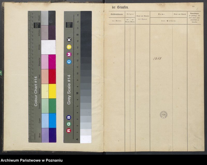 Obraz 3 z jednostki "Duplikat der Kirchenbucher uber Taufen, Trauungen und Begräbnisse"