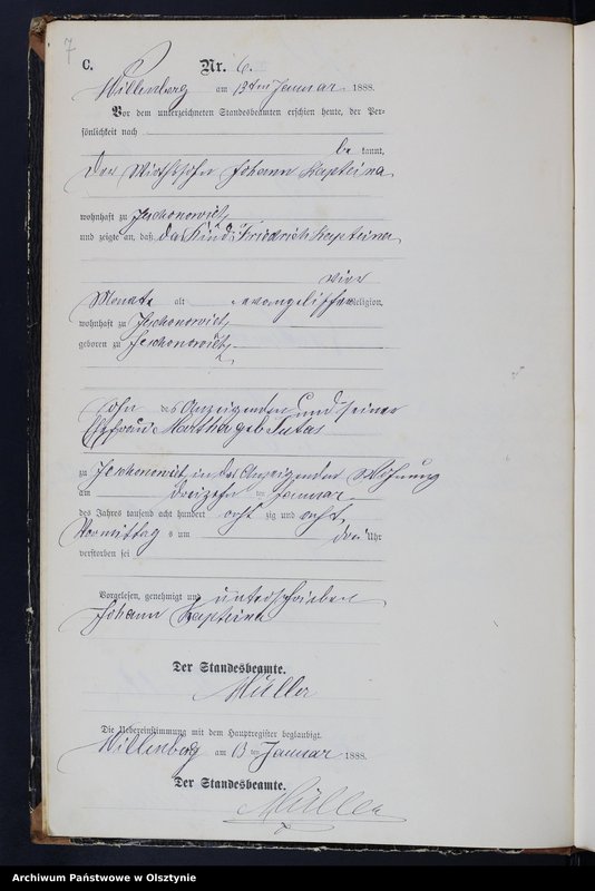 image.from.unit.number "Sterbe-Neben-Register Nr 1 - 119"