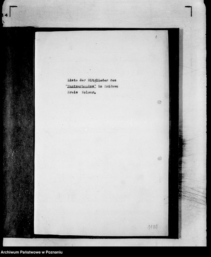 Obraz 5 z jednostki "/Lista Członków Związku Zachodniego w Śmiłowie, Morzewie i Zelgniewie powiatu chodzieskiego/"