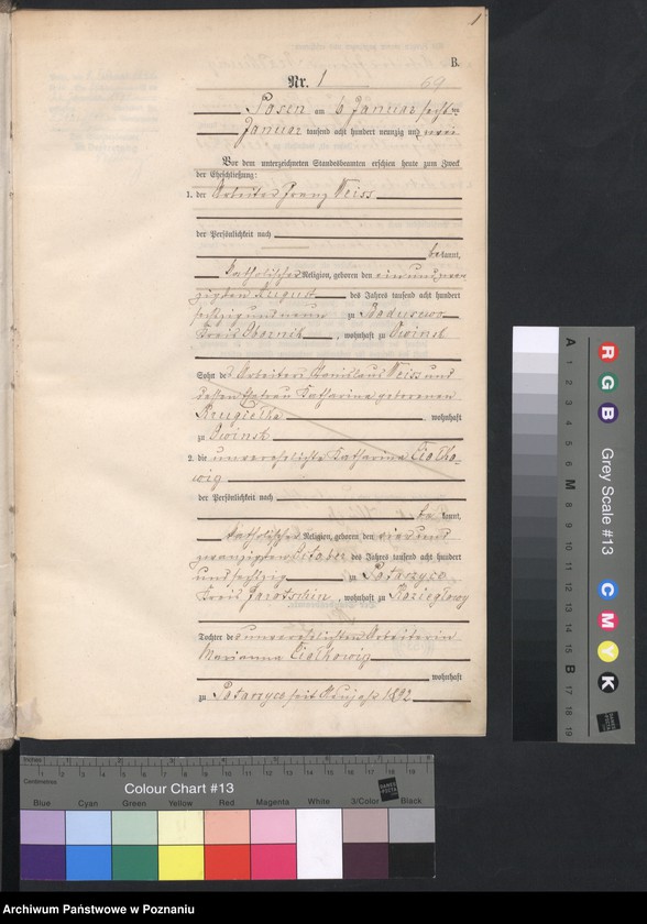 Obraz 3 z jednostki "Księga małżeństw"