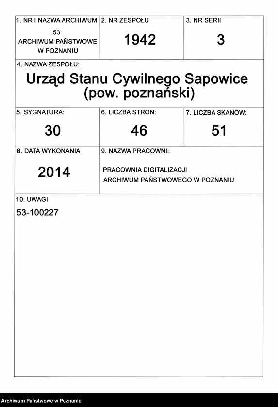 Obraz 1 z jednostki "Księga małżeństw"