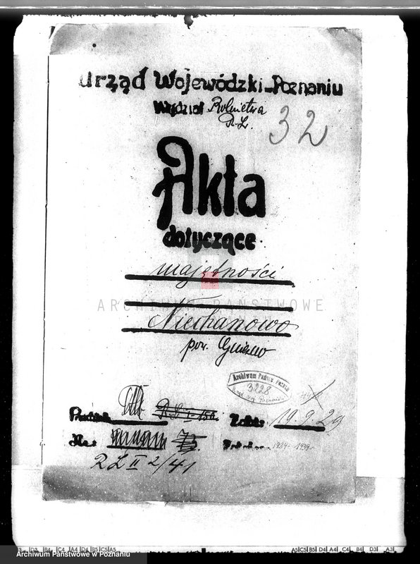 Obraz 4 z jednostki "Majętność /leśna/ Ni echanowo w powiecie gnieźnieńskim"